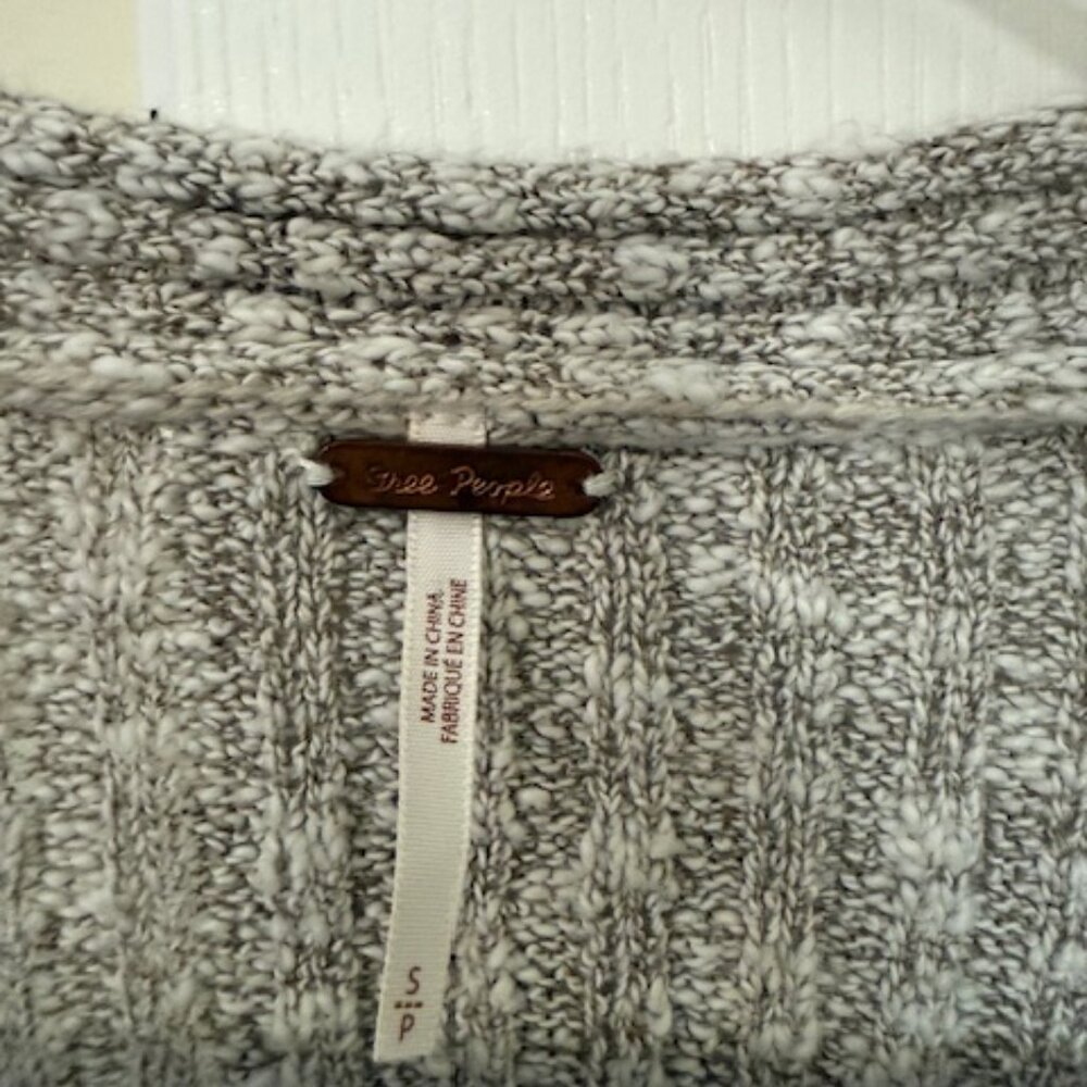 Free People Ribbed Long Duster Cardigan Sweater - Picture 3 of 3